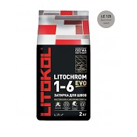 Затирка LITOCHROM 1-6 EVO LE 125 дымчатый серый (2 кг)