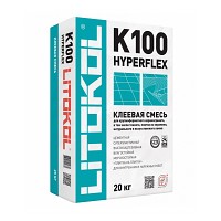 Клей высокоэластичный цементный белый HYPERFLEX K100 (20кг) (54)